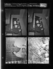 Rescue squad; Two men with shelves; Bones found (4 Negatives), March 20-21, 1958 [Sleeve 42, Folder c, Box 14]